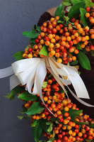 Jesień u Magdaleny Knitter 3, dekoracyjny wianek