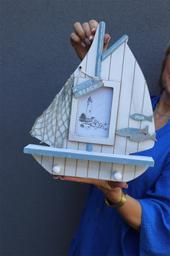 Seaside Boat, ramka na zdjęcie, wym.35.5x29cm