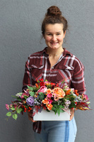 Jesień w Twoich progach, elegancka kompozycja na stół / komodę