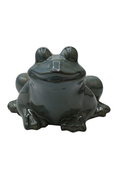 Żaba A, figurka ogrodowa ceramiczna
