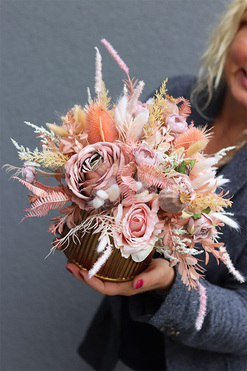 Melista, jesienna kompozycja w naczyniu, wym.31x35cm