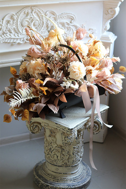 Wspomnienie Mortario Deluxe, elegancka dekoracja nagrobna, dł.85cm 