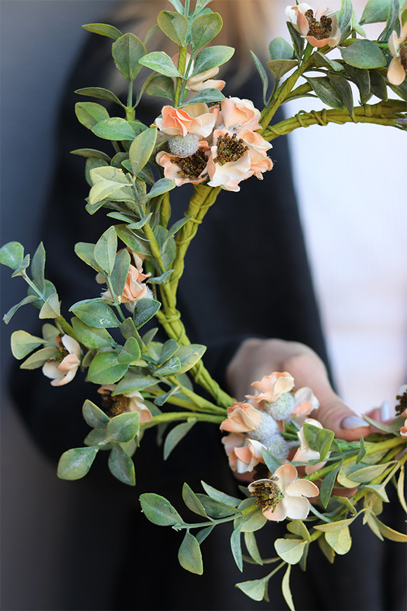 Jabłonka Morelowa, wianek dekoracyjny