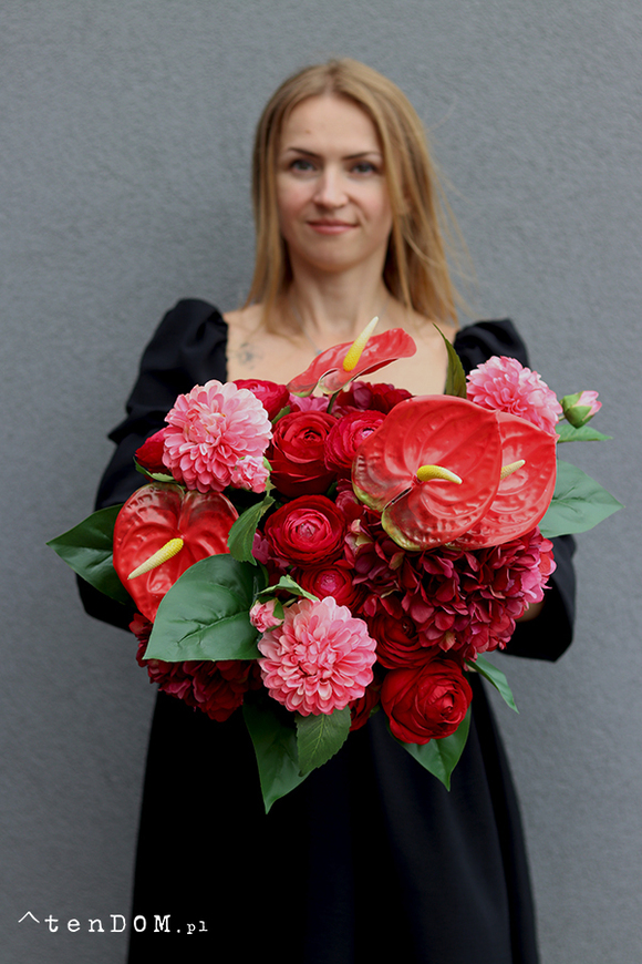 Flamos, kompozycja nagrobna w naczyniu