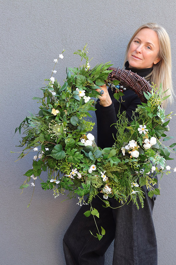 Naturalia, elegancki wianek na drzwi