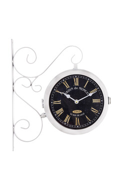 Jardin du Monceu, dwustronny zegar ścienny, wym.36x32x9cm