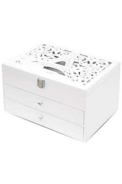 Astoria Paris, szkatułka na biżuterię z 2 szufladami, wym.15.5x26x18cm