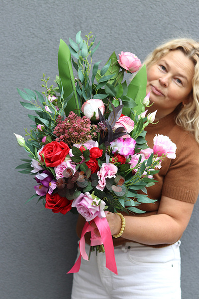 Magentia Amore, bukiet nagrobny do położenia