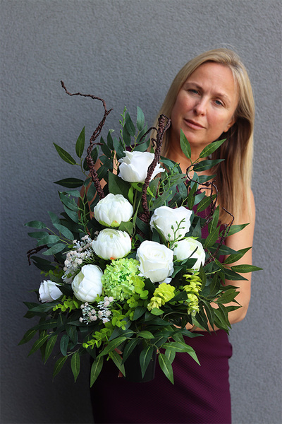 komplet dekoracji nagrobnych, Jevina White