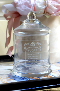 Sugar, bomboniera szklana Brandani, wym.19x11.5cm 