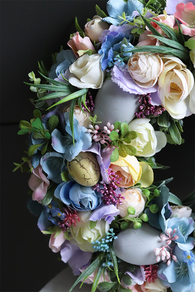 Piękna Wiosna Small 2, pastelowy wianek