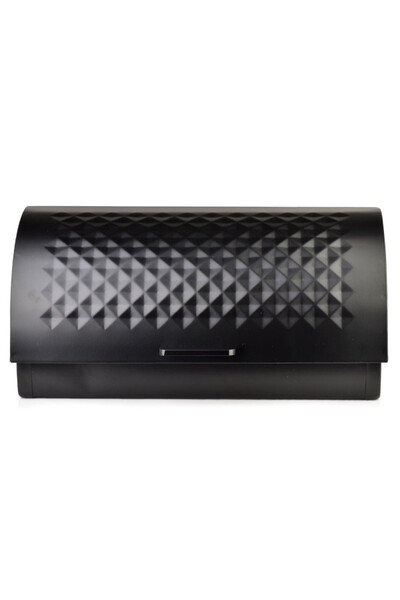 chlebak metalowy Modern Kitchen, black, wym.39x28x19cm