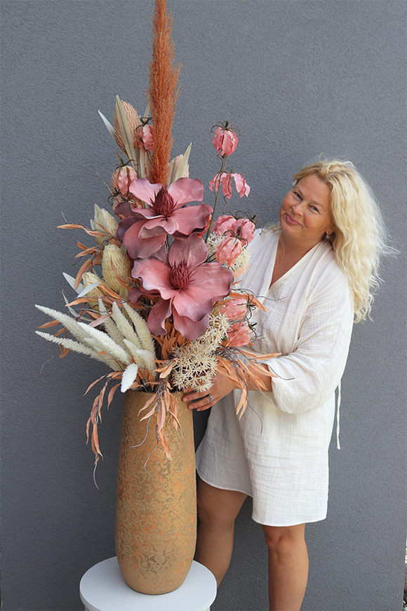 Boho Maxi, dekoracyjny bukiet w wazonie