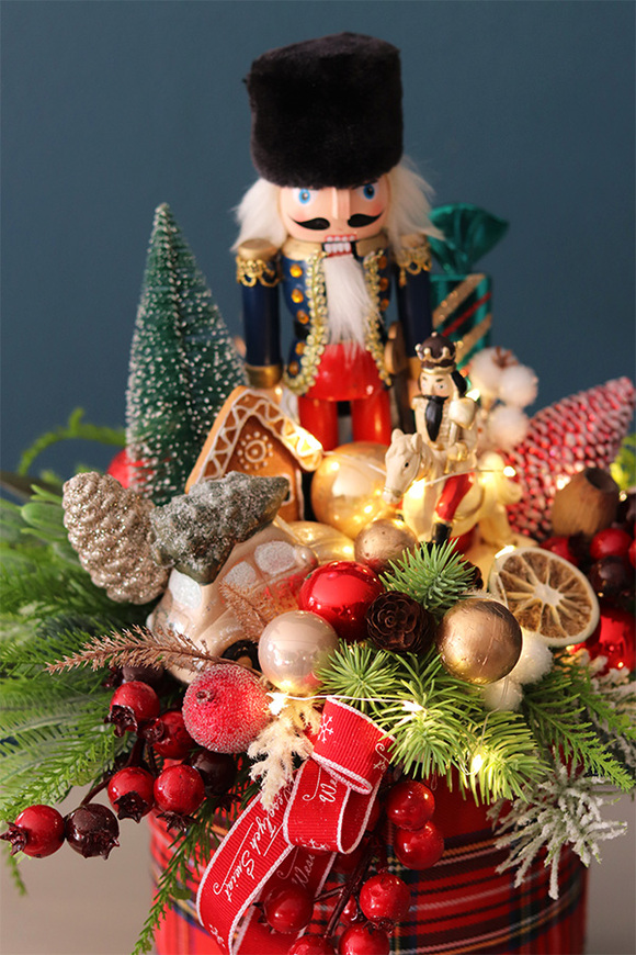 flowerbox świąteczny, Dziadek do Orzechów Drosel