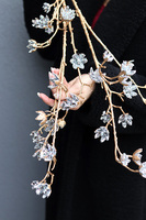 Golden Winter, gałązka sztuczny kwiat