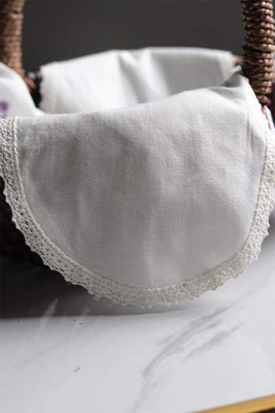 Romantic Lavender, bawełniana serwetka do pieczywa