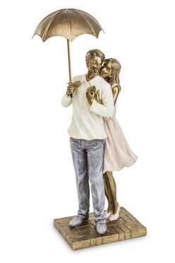 Love, figurka Para Zakochanych pod Parasolem K, wys.30cm 