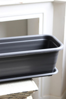 Natura, balkonowa osłonka doniczka z podstawką