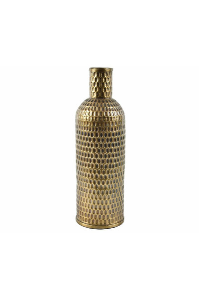 Rustic, metalowy wazon w kształcie butelki, wym.15x15x46cm