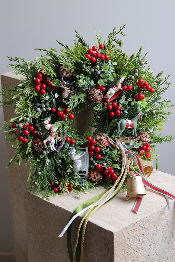 Hej Koniki, świąteczny wianek dekoracyjny