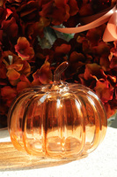 Glass Pumpkin, dekoracyjna dynia szklana	