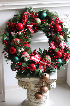 Christmas Exclusive 2, świąteczny wianek do powieszenia LED, śr.62cm