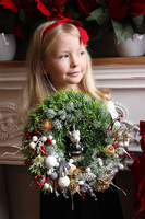 Witajcie w Bajce, świąteczny wianek na drzwi