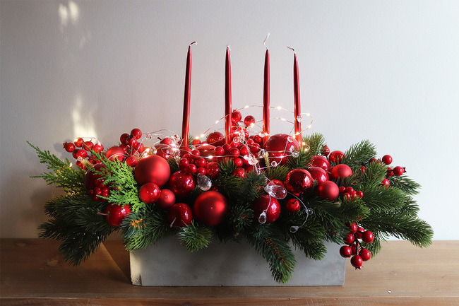 stroik świąteczny, Karminowy Exclusive 3