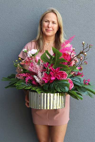 Pink Thailand, kompozycja kwiatowa w energetycznych kolorach