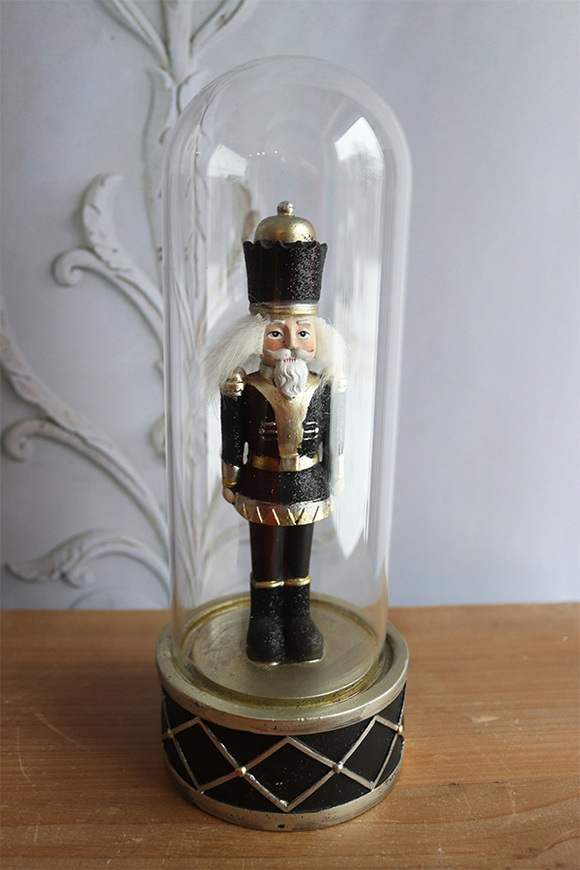Nutcracker, figurka dziadek do orzechów w szkle, black