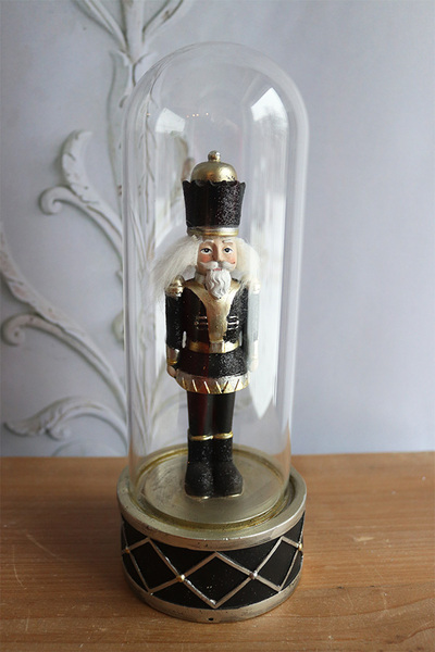 Nutcracker, figurka dziadek do orzechów w szkle, black