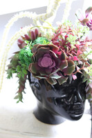 Cristina Head, kompozycja sukulenty w głowie