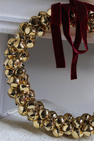 Złote Dzwoneczki, świąteczny wianek do powieszenia