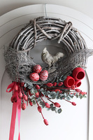  Czerwony Kurnik, wielkanocny wianek na drzwi