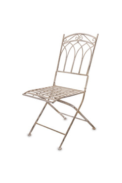 Anniston, metalowe krzesło ogrodowe, wym.90x41x58cm