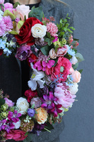 Koloresi kolorowy wianek kwiatowy