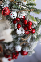 Rudolfik, zimowy wianek z reniferem, śr.42cm