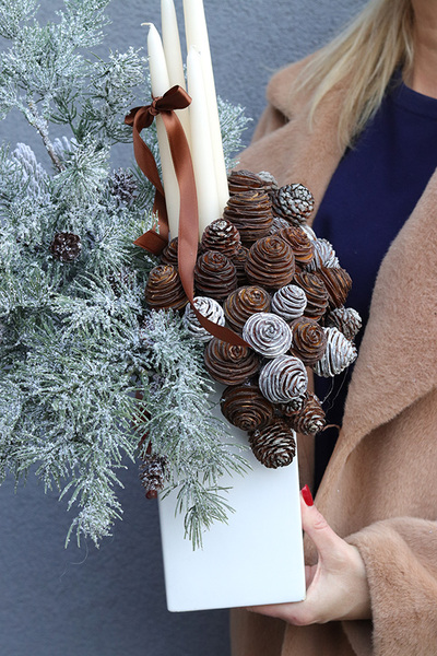 Naturena, świąteczny stroik adwentowy