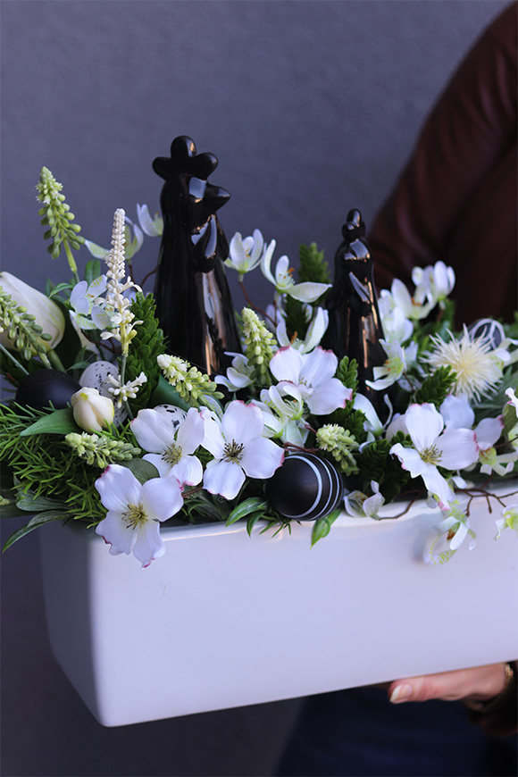 Czar Kur, stroik wielkanocny z kurami