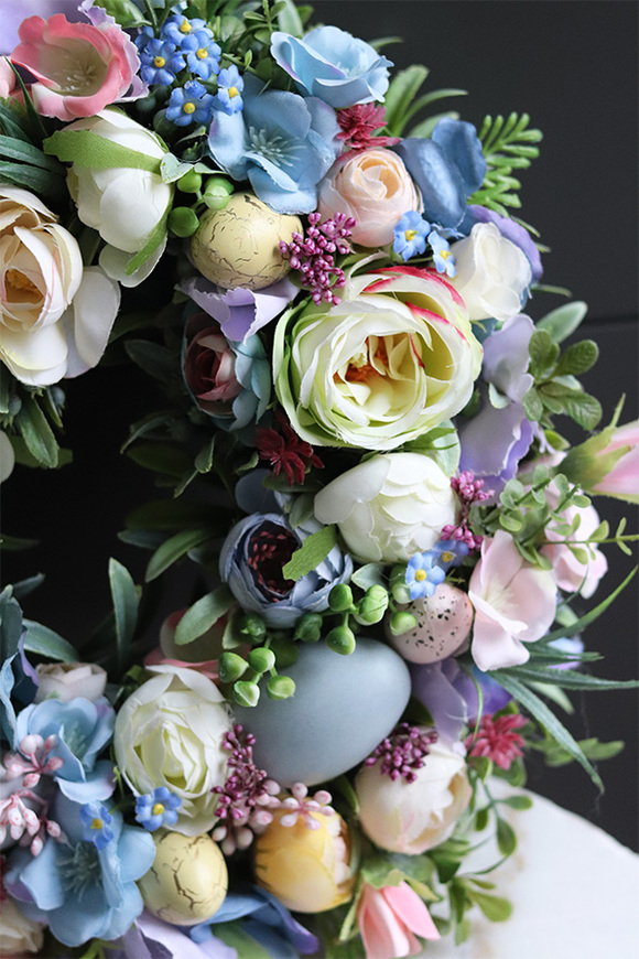 Piękna Wiosna Small 2, pastelowy wianek