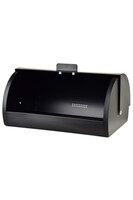 chlebak metalowy Modern Kitchen, black, wym.39x28x19cm