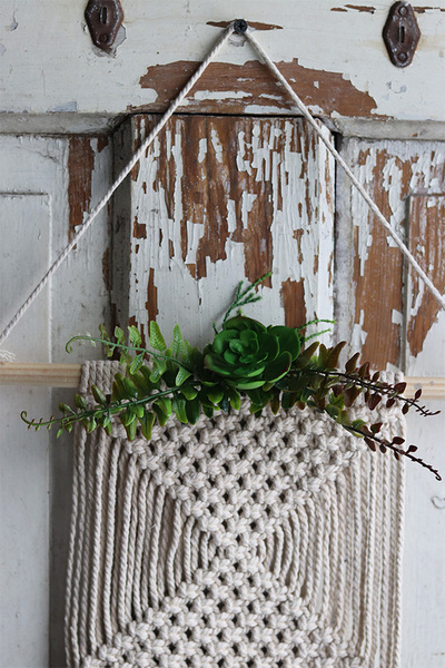 OD RĘKI dekoracja wisząca, Makrama Naturalesso, dł.75cm