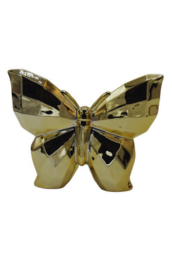 OD RĘKI Golden Butterfly, figurka ceramiczny motyl A, wym.13x17cm