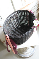 kosz rowerowy z dekoracją, Nedra, wym.24x30x37cm