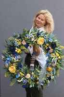 Mazurite, marynistyczny wianek z latarnią morską	