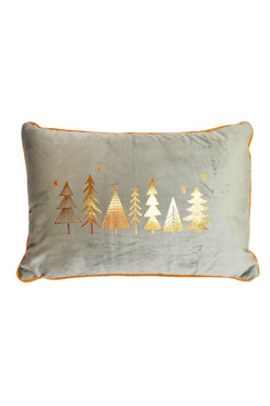Christmas, poduszka dekoracyjna, miętowa choinka, wym.45x30cm