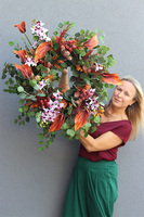 Kalle Miedziane, wieniec / wiązanka pogrzebowa, śr.80cm