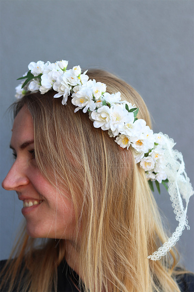 elegancki wianek na głowę Blancana, rozmiar uniwersalny