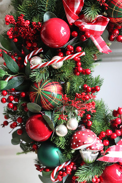 Christmas Exclusive 2, świąteczny wianek do powieszenia LED, śr.62cm