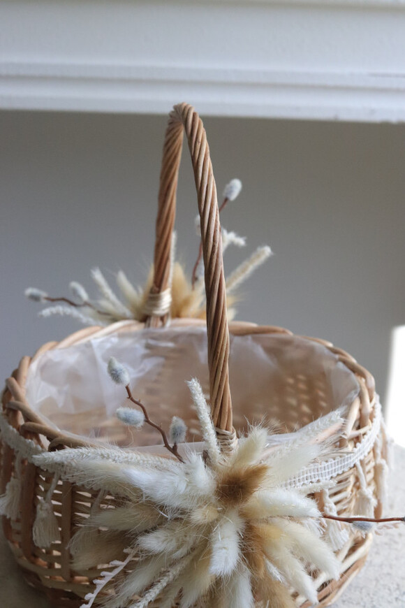 Wanda, dwustronnie dekorowany koszyczek wielkanocny